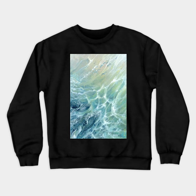 Larimar. Soul of the Stone series Crewneck Sweatshirt by Lala Lotos